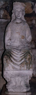 close up view of the statue