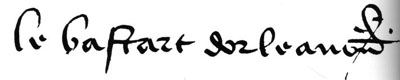 example of Dunois signature