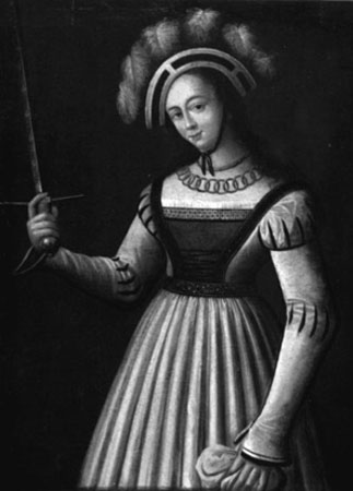a 1576 painting of Joan